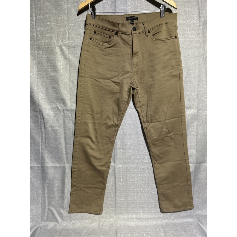 Banana Republic Men's 5 Pocket Pant Stretch Cotton Slim Straight Fit TAN 30x30